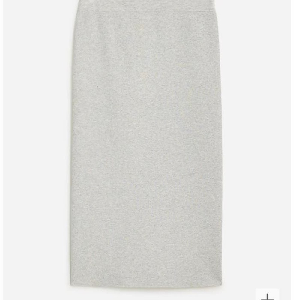 J. Crew Factory Gray Midi Skirt
